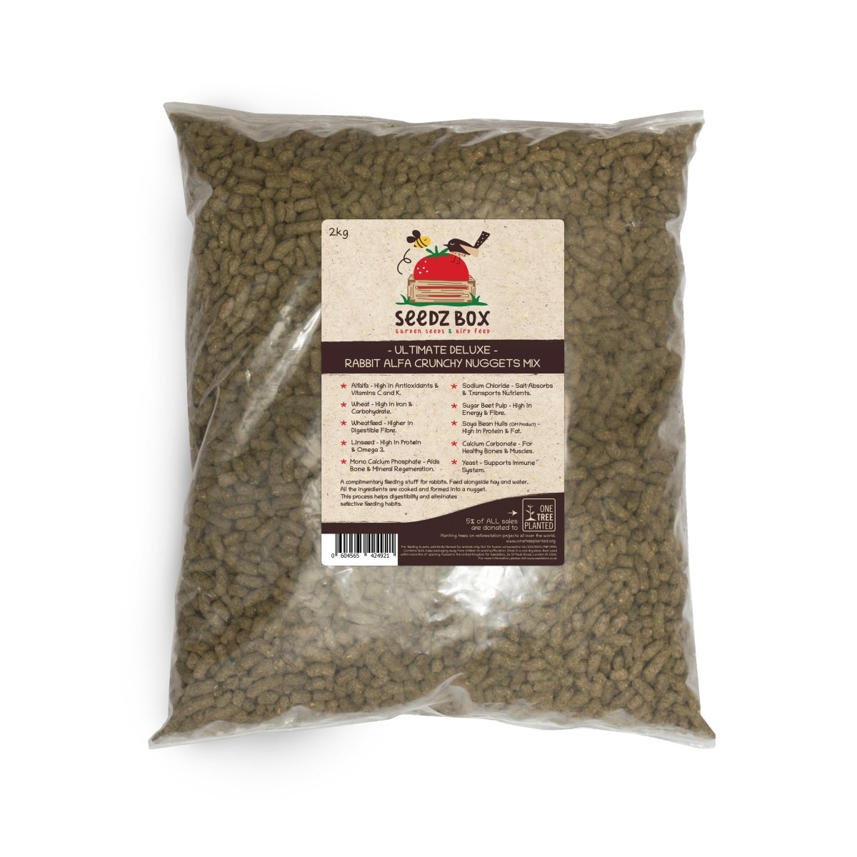 Ultimate Deluxe Rabbit Nuggets Mix 2kg - Seedzbox0604565424921
