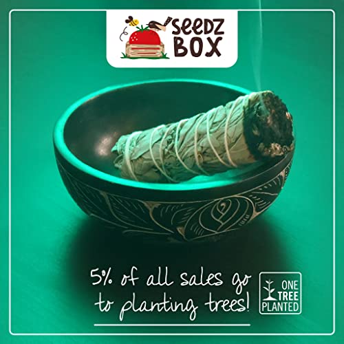 Seedzbox Mixed Bundle of 3 x 4inch White Sage, Desert Sage and Yerba Santa Smudge Sticks - Seedzbox5060910340639