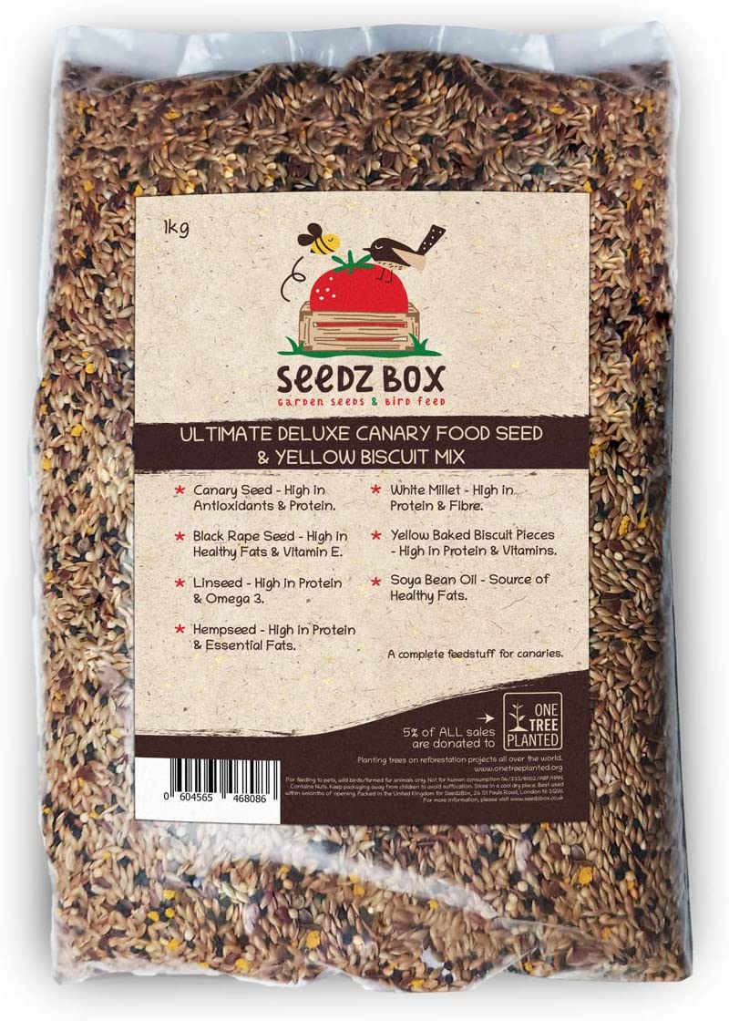 Ultimate Deluxe Canary Bird Food Seed Mix, 1kg - Seedzbox0604565468086