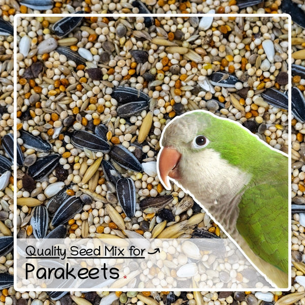 Ultimate Deluxe Parakeet Food Seed & Nut Feed Mix 1kg - Seedzbox0604565468116